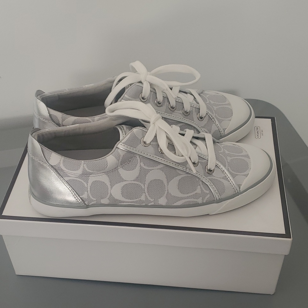 VINTAGE Coach Barrett Sneakers Size 9 - Picture 2 of 4